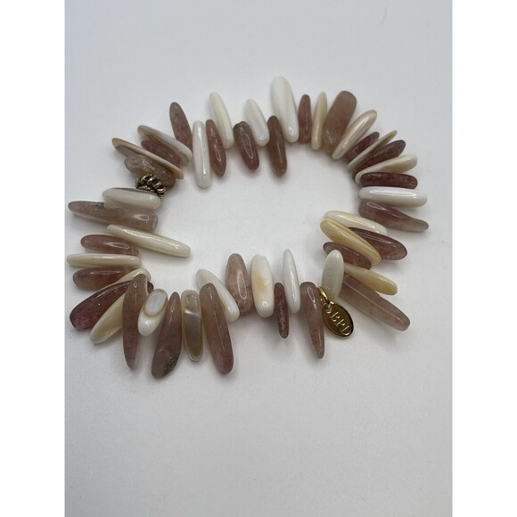 Betsy Pittard Designed Natural Stone Stretch Bracelet - Picture 3 of 5